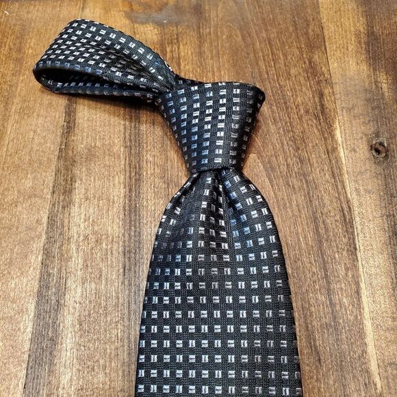 MK Michael by Michael Kors Black Men's Tie - Picture 1 of 7